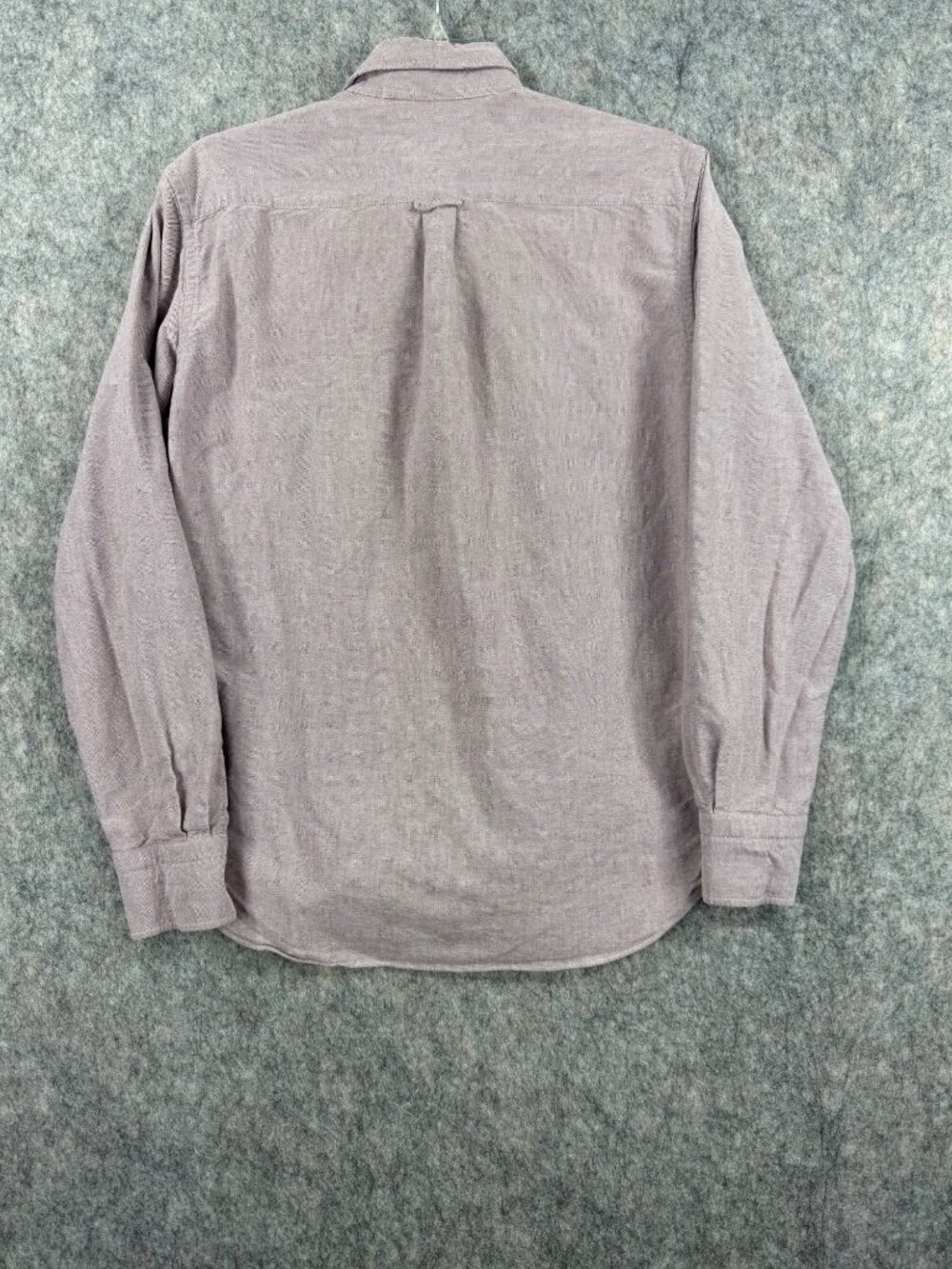 Maison Kitsune Mens Shirt Button Down Size 40 Purple Long Sleeve - Picture 2 of 8